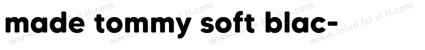made tommy soft blac字体转换